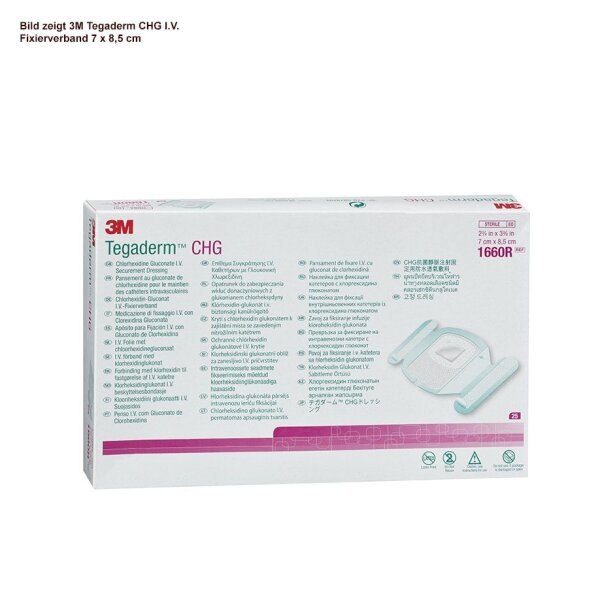 3M Tegaderm CHG I.V. Fixierverband 12 x 12 cm (25 Stck.)