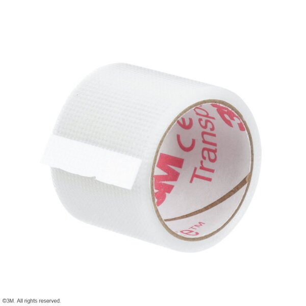 3M Transpore Fixierpflaster transparent, 2,5 cm x 1,37 m (100 Stck.)