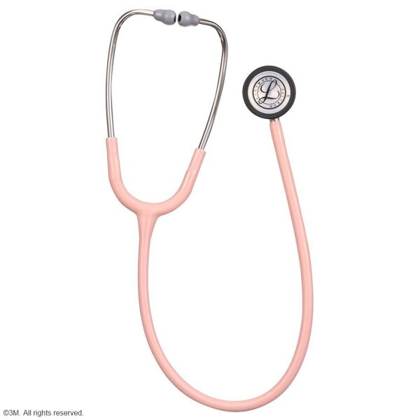 Littmann CLASSIC III Monitoring Stethoskop, champagner-roséfarbener Schlauch mit Satin-Oberfläche