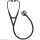 Littmann Cardiology IV Diagnostic Stethoskop champagnerfarbenes Bruststück Schlauch schwarz, Schlauchanschluss und Ohrbügel rauchfarben