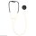 Littmann Cardiology IV Diagnostic Stethoskop schwarz mattiertes Bruststück alabasterfarbener Schlauch mit Satin-Oberfläche