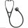 Littmann Cardiology IV Diagnostic Stethoskop High Polish Smoke Edition, Schlauch schwarz, Schlauchanschluss und Ohrbügel schwarz