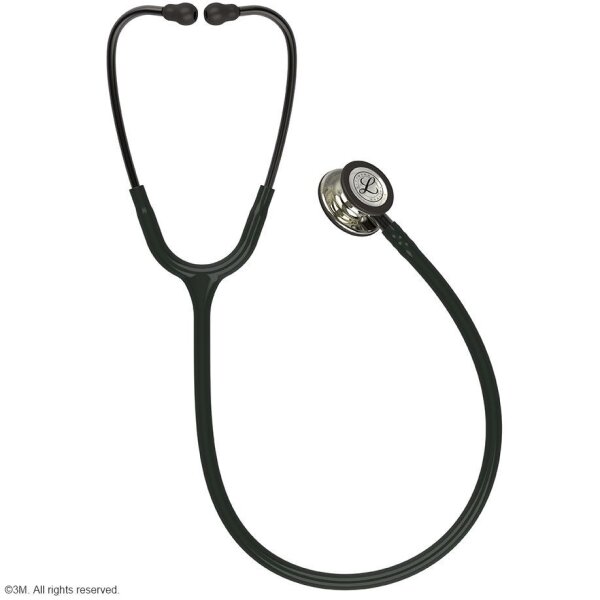 Littmann CLASSIC III Monitoring Stethoskop champagnerfarbenes Bruststück Schlauch schwarz