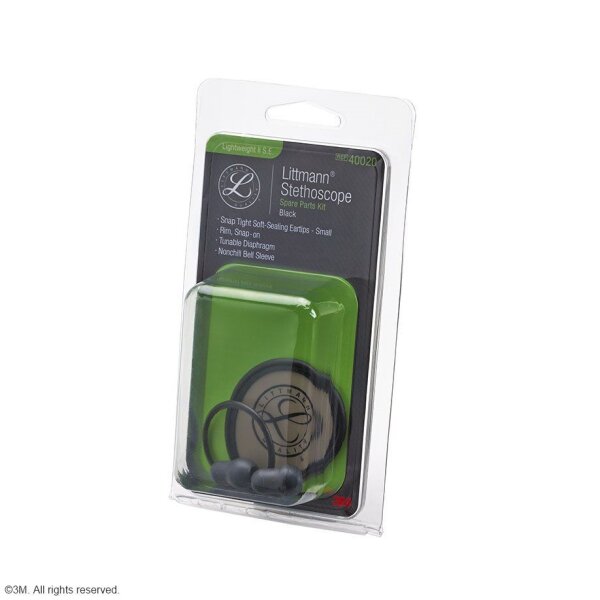 Littmann Ersatzteil-Set schwarz, für Lightweight II S.E. Stethoskop