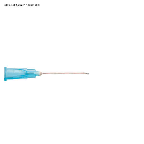 Kanülen Agani | Nr. 16 | 0,60 x 25mm | 23G x 1 | blau | 100 Stück