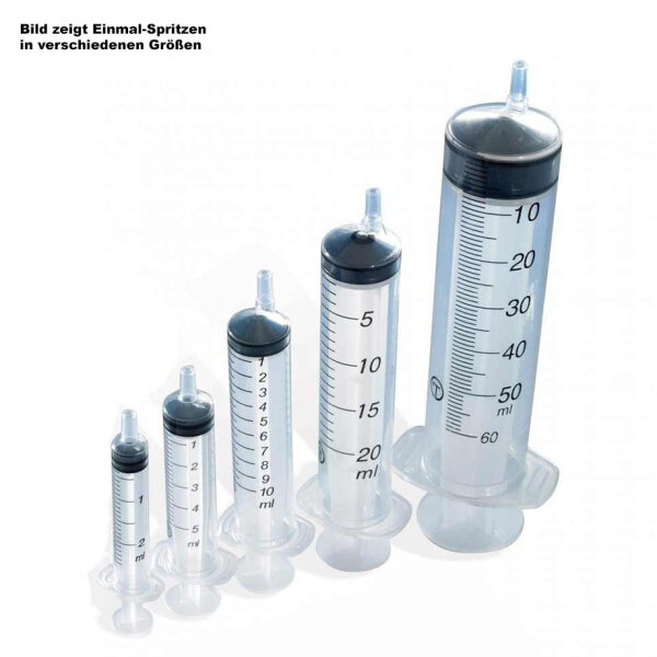 Einmal-Spritzen 5 ml Luer, exzentrisch, 3-teilig (100 Stck.)