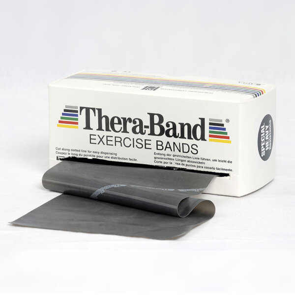 TheraBand 12,8 cm x 5,5 m, spezial stark - schwarz