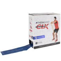 TheraBand CLX Band ca. 22 m extra stark - blau