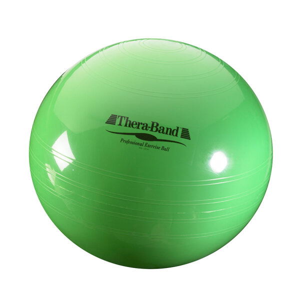 TheraBand Gymnastik-Ball Ø 65 cm, grün, für Körpergröße: 155 - 175 cm