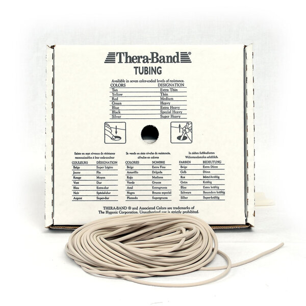 TheraBand Tubing 30,5 m, extra dünn - beige