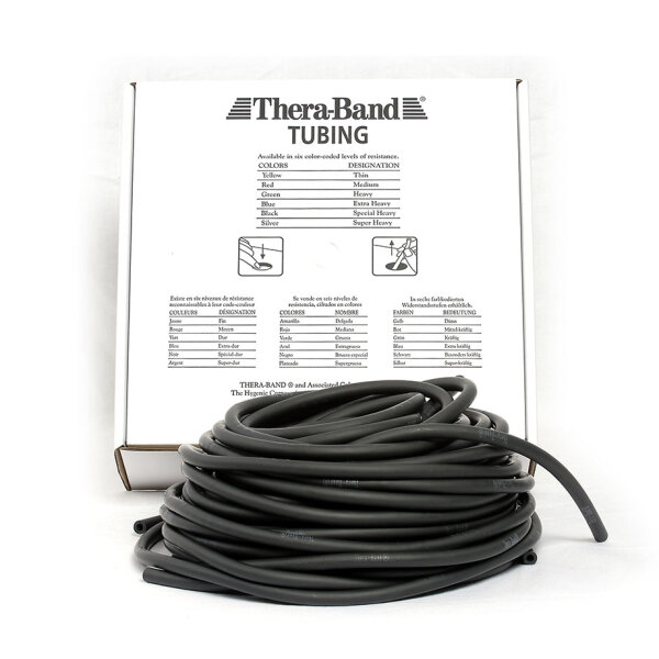 TheraBand Tubing 30,5 m, spezial stark - schwarz