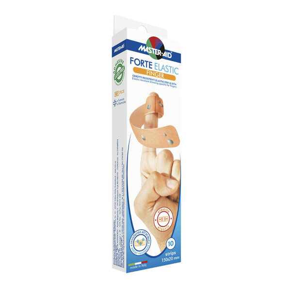 FORTE ELASTIC Fingerstrips beige, 15 x 2 cm (10 Stck.)