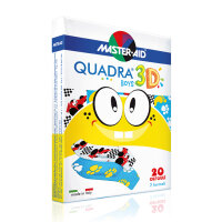 QUADRA 3D BOYS Wundverband zwei Formen Sortiment (20 Stck.)