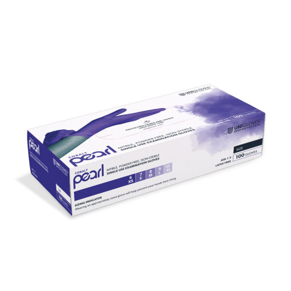 Cobalt Pearl Nitril U.-Handschuhe Gr. S unsteril puderfrei kobaltblau (100 Stck)