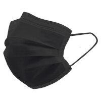 Einmal-Mundschutz Profil Plus, mit Gummizug, schwarz (50...
