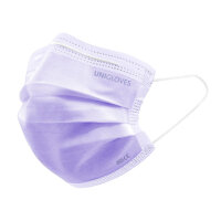 Einmal-Mundschutz Profil Plus, mit Gummizug, violett (50...