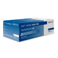 SOFT NITRIL BLUE 300 U.-Handschuhe unsteril, puderfrei,...