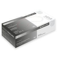 UNICARE BLACK LATEX U.-Handschuhe Gr. S, Latex unsteril...