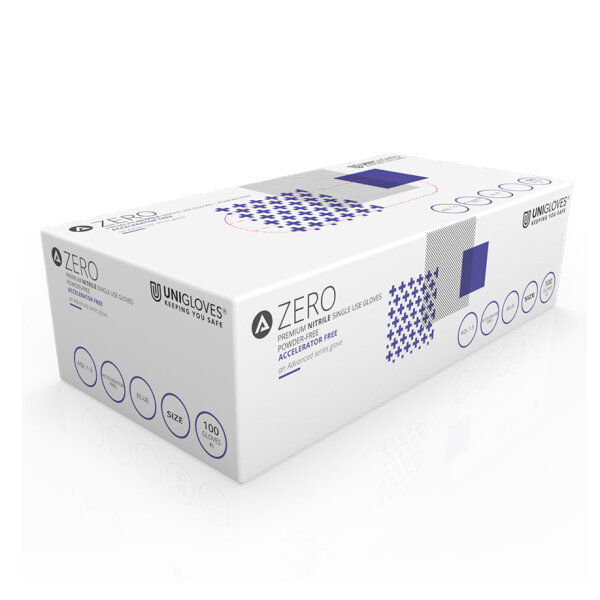 Unigloves ZERO Nitril U.-Handschuhe Gr. L unsteril, puderfrei (100 Stck.)