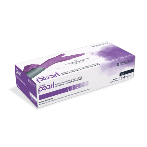Violet Pearl Nitril U.-Handschuhe Gr. XL unsteril puderfrei violett (100 Stck.)