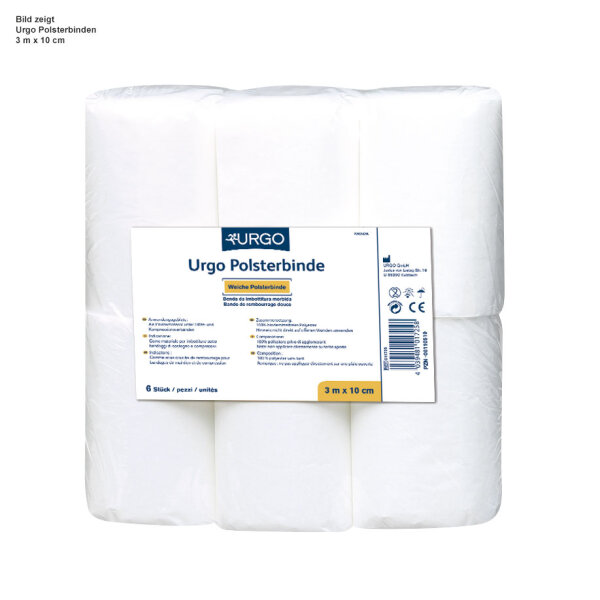 Urgo Polsterbinden 10 cm x 3m | 6 Stück