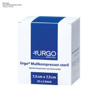 Urgo Mullkompressen | steril | 10 x 10cm | 25 x 2 Stück