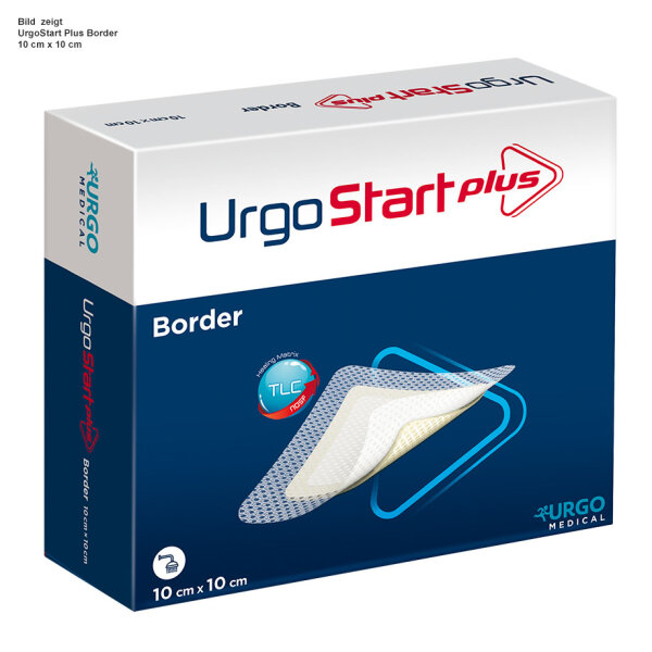 UrgoStart Plus Border Polyacrylatwund- verband 10 x 10 cm (10 Stck.)