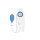 Druckinfusionsmanschette Infusor 500 ml mit Handgebläse und Manometer (schockresistentes Präzisionsmanometer)