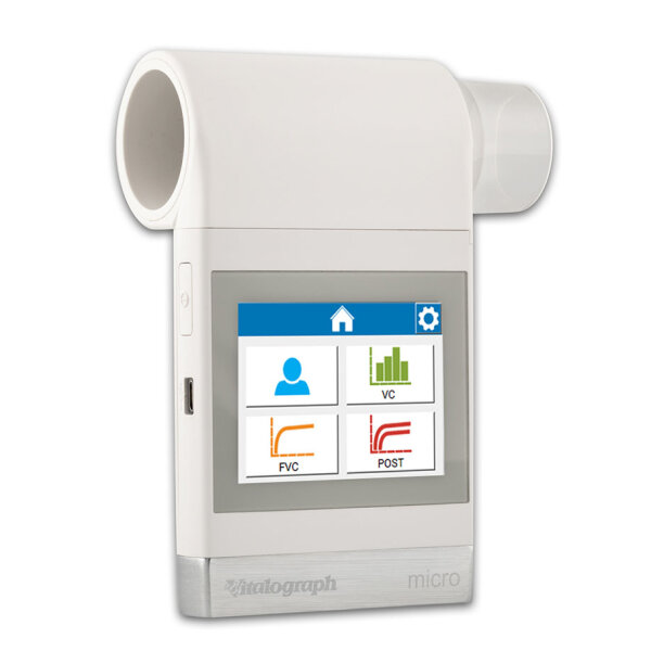 Vitalograph micro Hand-Spirometer mit PDF-Berichtssoftware (neue Ausführung)