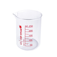 Griffinbecher, PMP, gedruckte rote Skala, 250 ml
