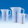 Messbecher, PP, erhabene blaue Skala, 3000 ml