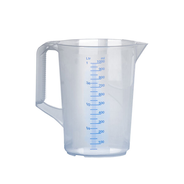 Messkanne 1000 ml, opak transparent