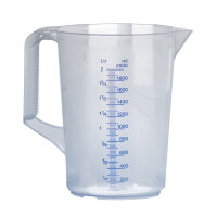 Messkanne 2000 ml, opak transparent