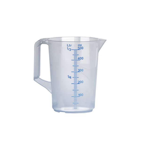 Messkanne 500 ml, opak transparent