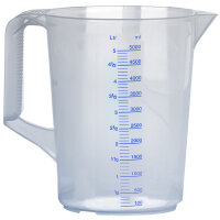 Messkanne 5000 ml, opak transparent