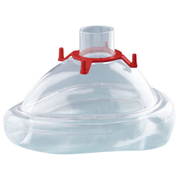 CPAP-/NIV-Einmal-Maske mit Luftkissen Gr. M (Erwachsene) mit Haltering für Kopfbänderung