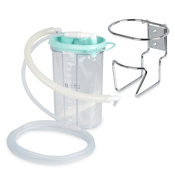 Umrüstsatz Einwegbehältersystem Serres für ACCUVAC Rescue und Basic, 1000 ml