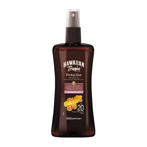 Hawaiian Tropic Glowing Protective  Dry Spray Oil 200 ml LSF 20 #Y302226502#