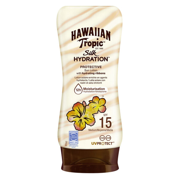 Hawaiian Tropic Hydration Protection Lotion 180 ml mit LSF 15 #Y302230202# Kart.= 6 Fl.