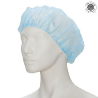 wiroBRACE Vlies-Hauben Barett blau Ø ca. 53 cm...