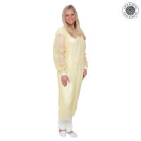 wiroREPEL KNIT PP+PE Kittel mit Strickbündchen gelb...
