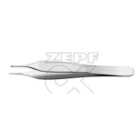 anat. mini-Pinzette nach ADSON, gerade, kreuzgerieft, 12 cm