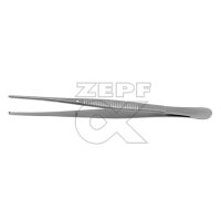 chir. Pinzette nach SEMKEN, 1 x 2 Zähne, 12,5 cm