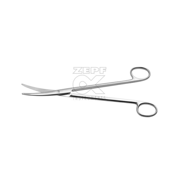 chir. Schere Lexer TC, gebogen, spitz/spitz, 16,5 cm