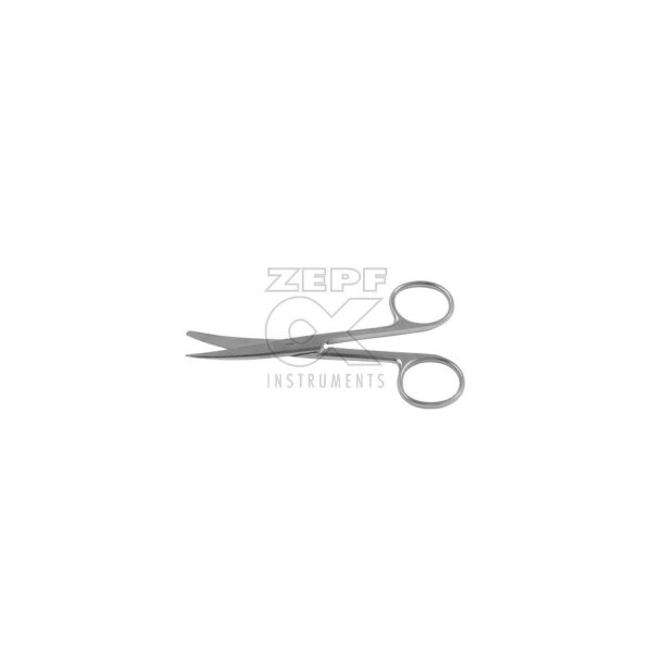 chir. Schere, gebogen, spitz/stumpf, 13 cm