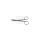 chir. Schere, gebogen, stumpf/stumpf, 18,5 cm