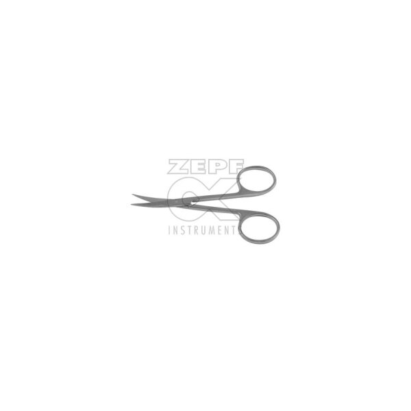 Iris Schere gebogen, spitz/spitz 10,5cm für Linkshänder