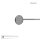 Kehlkopfspiegel mit Griff 19,5 cm, Fig. 3, Ø 16 mm, aus Rhodium
