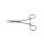 Kocher Arterienklemme grazil, 1 x 2 Zähne, gerade, gerieft, 14 cm