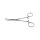 Kocher Arterienklemme grazil, 1 x 2 Zähne, gebogen, gerieft, 16 cm